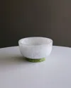 Beatriz Ball Resin Rio Small Bowl With Base In White/green