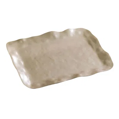 Beatriz Ball Sierra Modern Maia Large Tray In Gold In Neutral