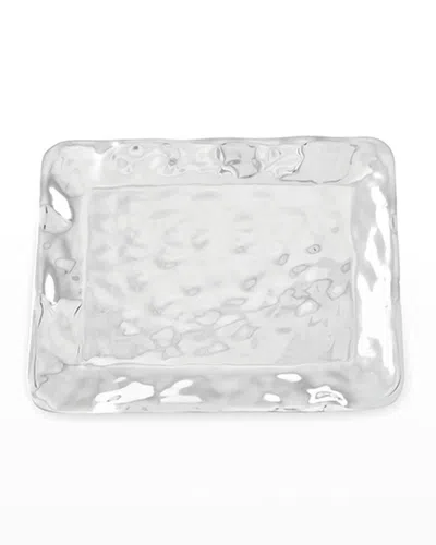 Beatriz Ball Soho Brooklyn Large Rectangle Platter In Silver