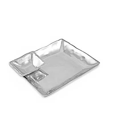 Beatriz Ball Soho Linda Chips And Dip Platter In Silver