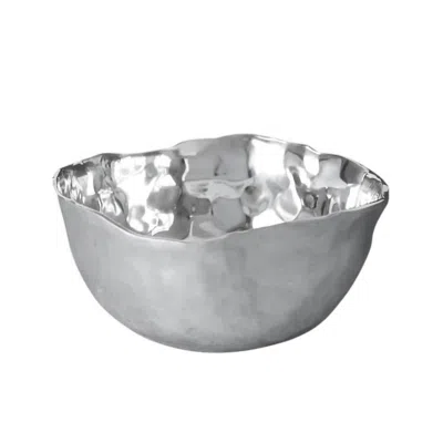 Beatriz Ball Soho Osaka Medium Deep Bowl In Silver In Gray