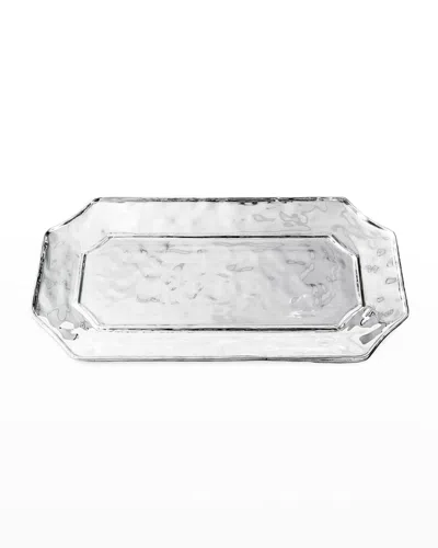 Beatriz Ball Soho Rectangular Lucca Platter In Silver