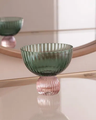 Beatriz Ball Venice Coupe Glasses, Set Of 4 In Green