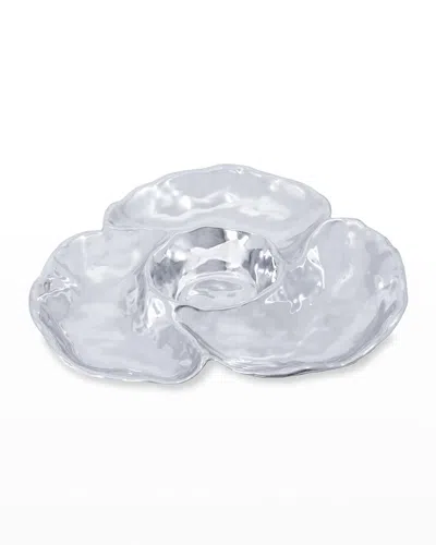 Beatriz Ball Vento Alessio Triple Dip Server In Silver