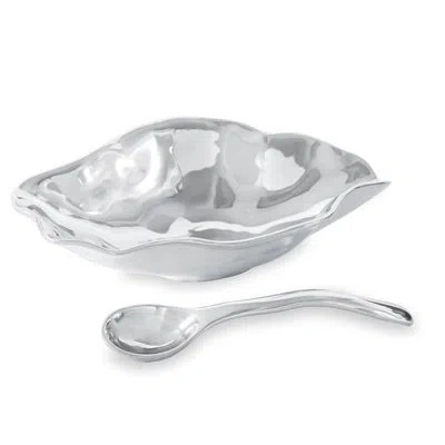 Beatriz Ball Vento Aluminum Serving Bowl In Silver