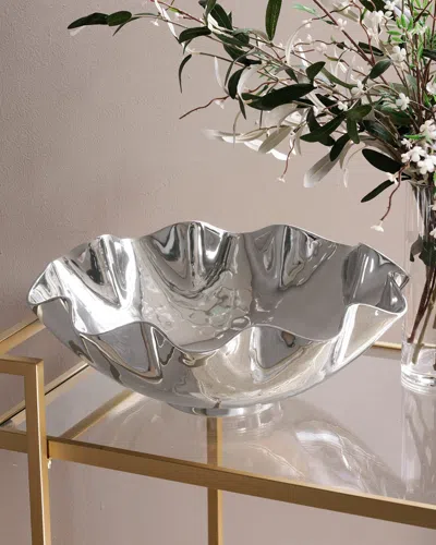 Beatriz Ball Vento Carola Extra-large Serving Bowl In Metallic