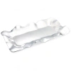 Beatriz Ball Vento Large Long Rectangular Tray In Silver