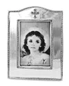 Beatriz Ball Vertical Baby Cross Frame, 4" X 6" In Silver