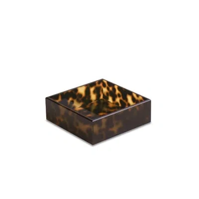 Beatriz Ball Vida Acrylic Tortoise Beverage Napkin Holder In Black;brown