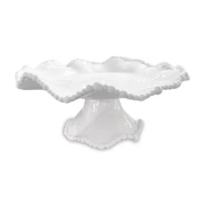 Beatriz Ball Vida Alegria Small Pedestal Cake Plate (white)