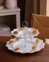 Beatriz Ball Vida Alegria Two-tiered Egg Server In White