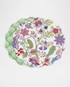 Beatriz Ball Vida Blooms & Branches Reversible Round Placemats, Set Of 4