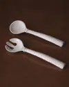 Beatriz Ball Vida Croc Salad Servers In White