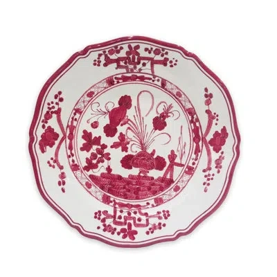 Beatriz Ball Vida Faenza 11" Dinner Plate (deep Pink And White)