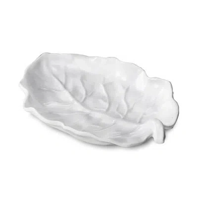 Beatriz Ball Vida Lettuce Medium Leaf Platter (white)