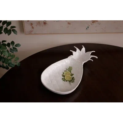 Beatriz Ball Vida Lettuce Pineapple Chip And Dip In White