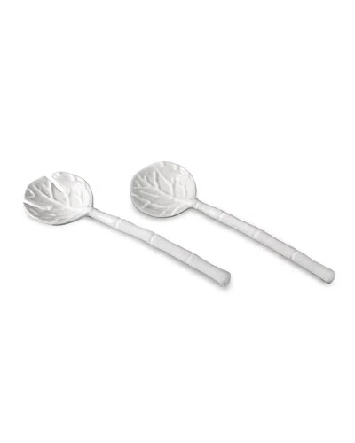 Beatriz Ball Vida Lettuce Salad Servers In White