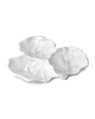 Beatriz Ball Vida Lettuce Triple Dip Server In White