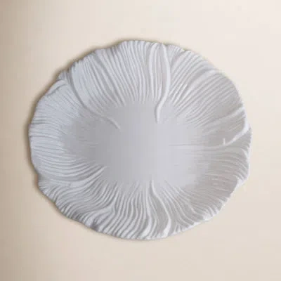 Beatriz Ball Vida Melamine Lettuce Salad Plate In White