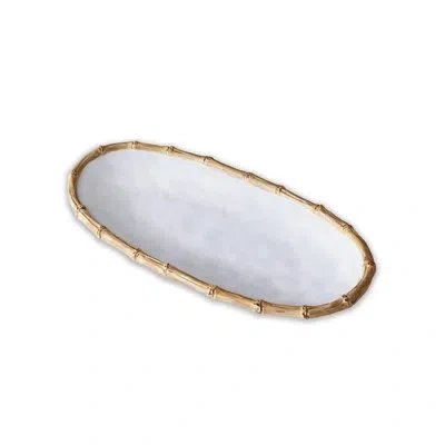 Beatriz Ball Vida Melamine Platter In White,natural