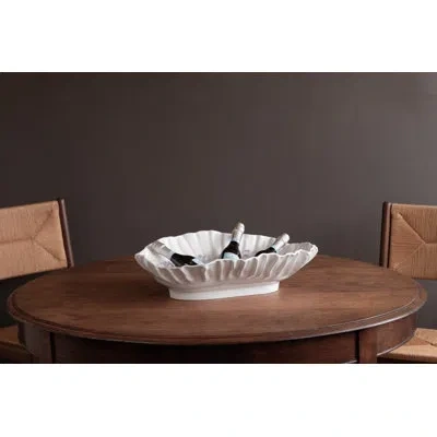 Beatriz Ball Vida Melamine Serving Bowl In White