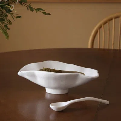 Beatriz Ball Vida Melamine Serving Bowl In White