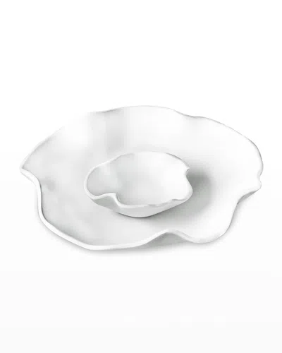 Beatriz Ball Vida Nube Bowl With Dip Section In White