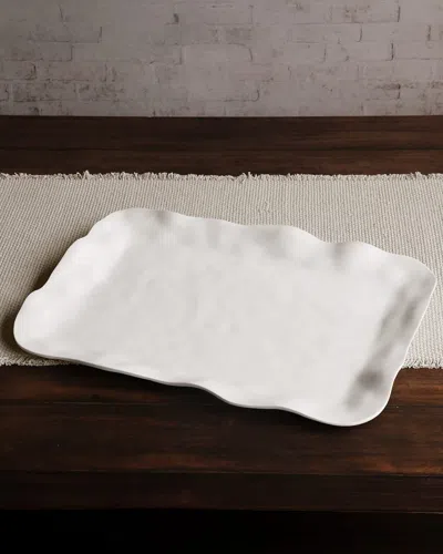 Beatriz Ball Vida Nube Extra Large Rectangular Tray In White