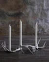 Beatriz Ball Western Antler Candlestick, Set Of 3 In Metallic