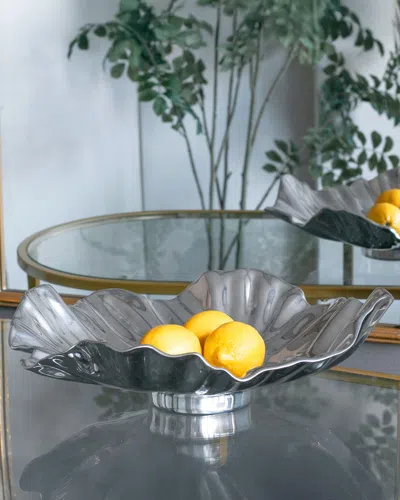 Beatriz Ball X Gretchen Murchison Vento Bloom Large Square Bowl In Metallic