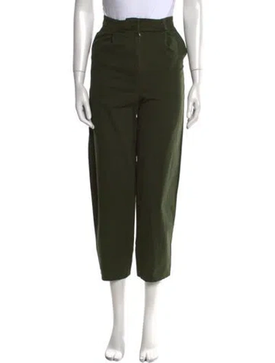 Pre-owned Beatriz Camacho Straight Leg Pants In Green