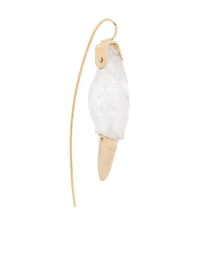 Beatriz Palacios Beak Swan Earring In Gold