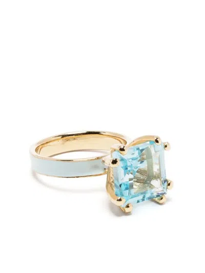 Beatriz Palacios Blue Moon Ring In Gold