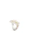 Beatriz Palacios Medium Silver Wave Ear Cuff In Silver