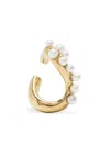 Beatriz Palacios Wave Cluster Link Small Ear Cuff In Gold