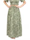 Beau & Ro Abby Midi Skirt In Zebra