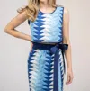 Beau & Ro Beach Crop Tank In Triangle Ocean In Multi