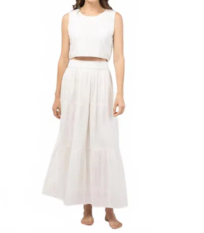 Beau & Ro Beach Sleevless Tank Top In White