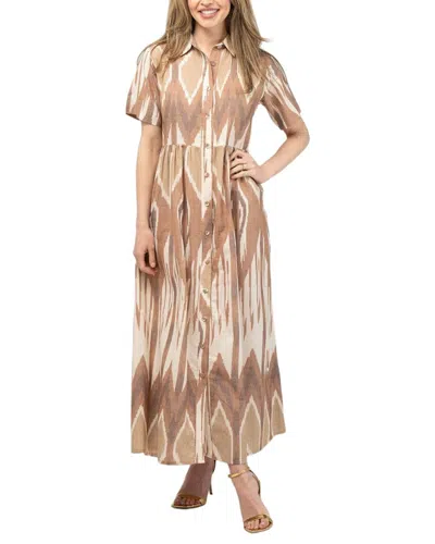 Beau & Ro Elle Maxi Dress In Brown