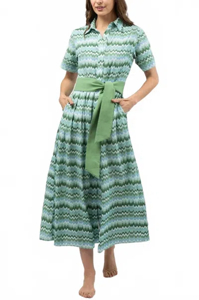 Beau & Ro Elle Maxi Dress In Green