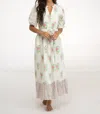 Beau & Ro Lily Maxi Dress In Ivory In Multi