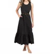 Beau & Ro Lina Midi Dress In Black