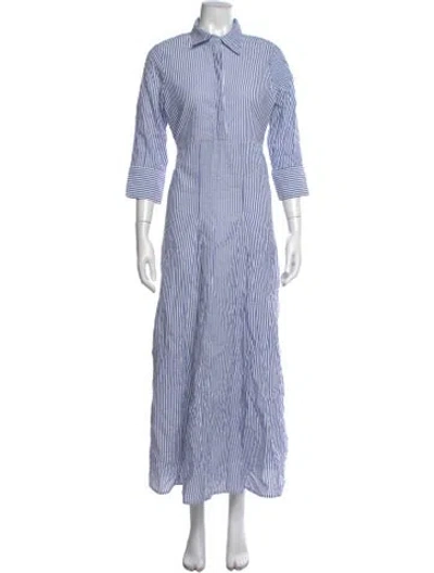 Pre-owned Beau & Ro Striped Long Dress W/ Tags In Multi