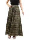Beau & Ro Women's A-line Skirt Geo Shine In Black In Black