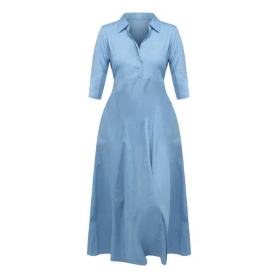 Beau & Ro Alexa Dress In Lake Blue