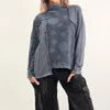 Beau Jours Adelia Top In Grey In Grey