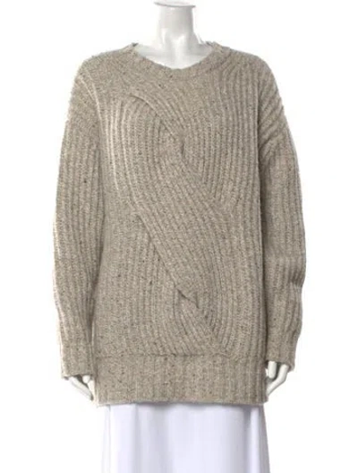 Pre-owned Beau Souci Cashmere Scoop Neck Sweater In Neutral
