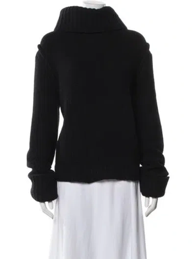 Pre-owned Beau Souci Cashmere Turtleneck Sweater In Black
