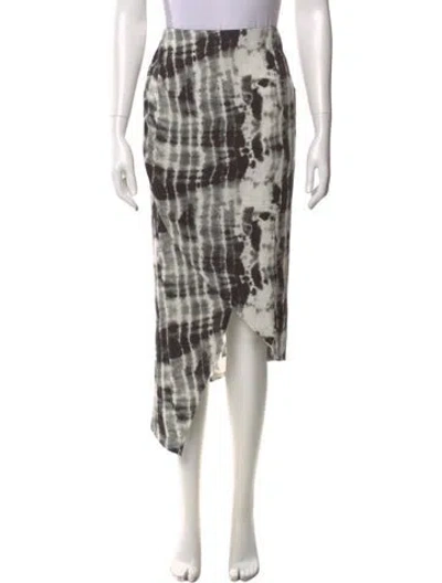 Pre-owned Beau Souci Midi Length Skirt In Gray