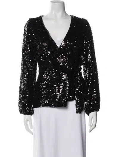 Pre-owned Beau Souci Printed Evening Jacket In Black